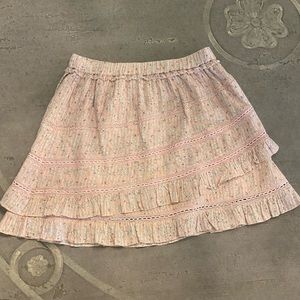 Loveshackfancy pink floral Gloria Skirt